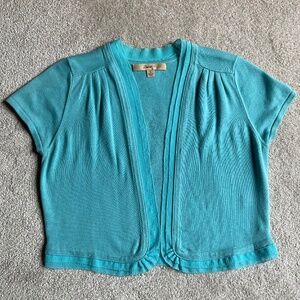 Short Sleeve Shrug Sweater Size M